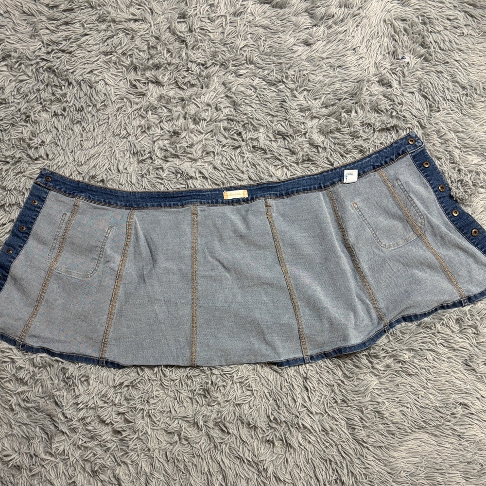 Altar'd State Denim Button-Front Mini Skirt - Picture 10 of 15